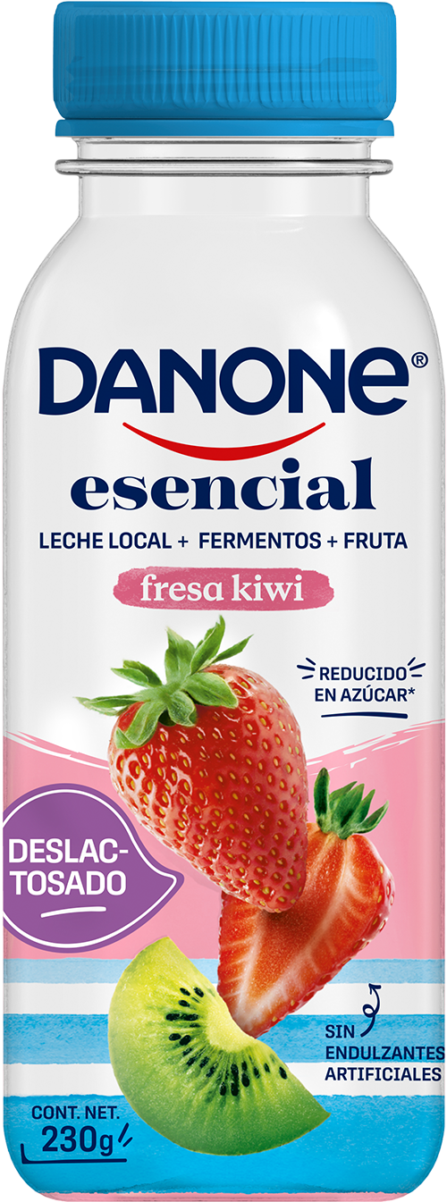 Yogurt Danone sabor fresa kiwi