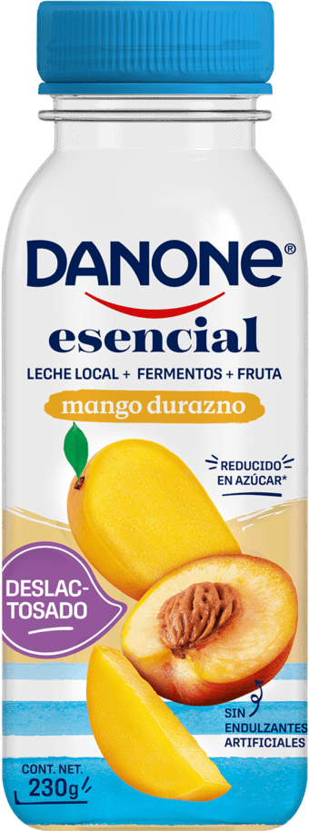 Bebible de mango y durazno deslactosado