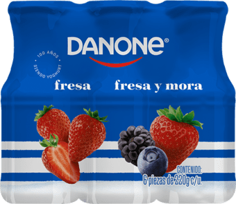 Yoghurt Danone Frutas Selectas Con Fresa 120g