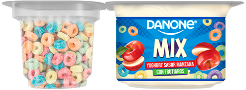 Yoghurt de manzana con frutiaros