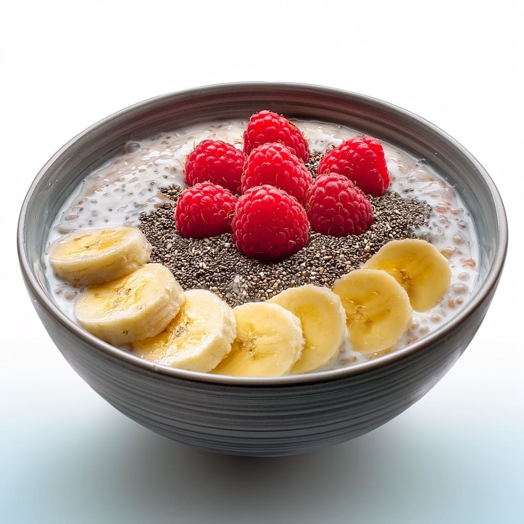 avena remojada con platano semillas de chia
